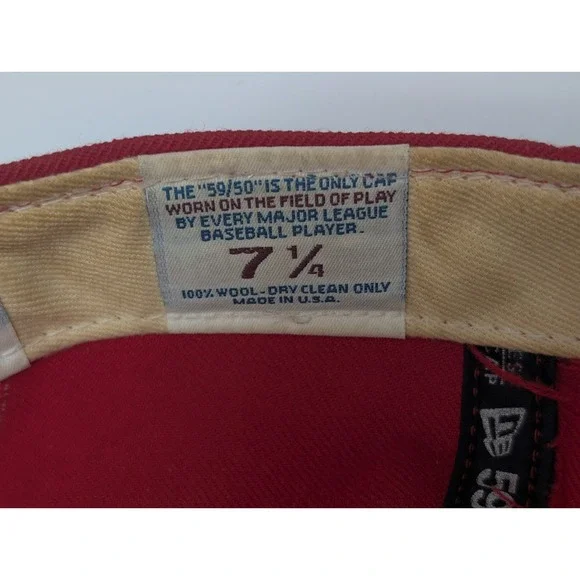 Vintage New York Yankees Kanji Hat Cap 7 1/4 New Era USA Wool Cap Japanese Logo‎
